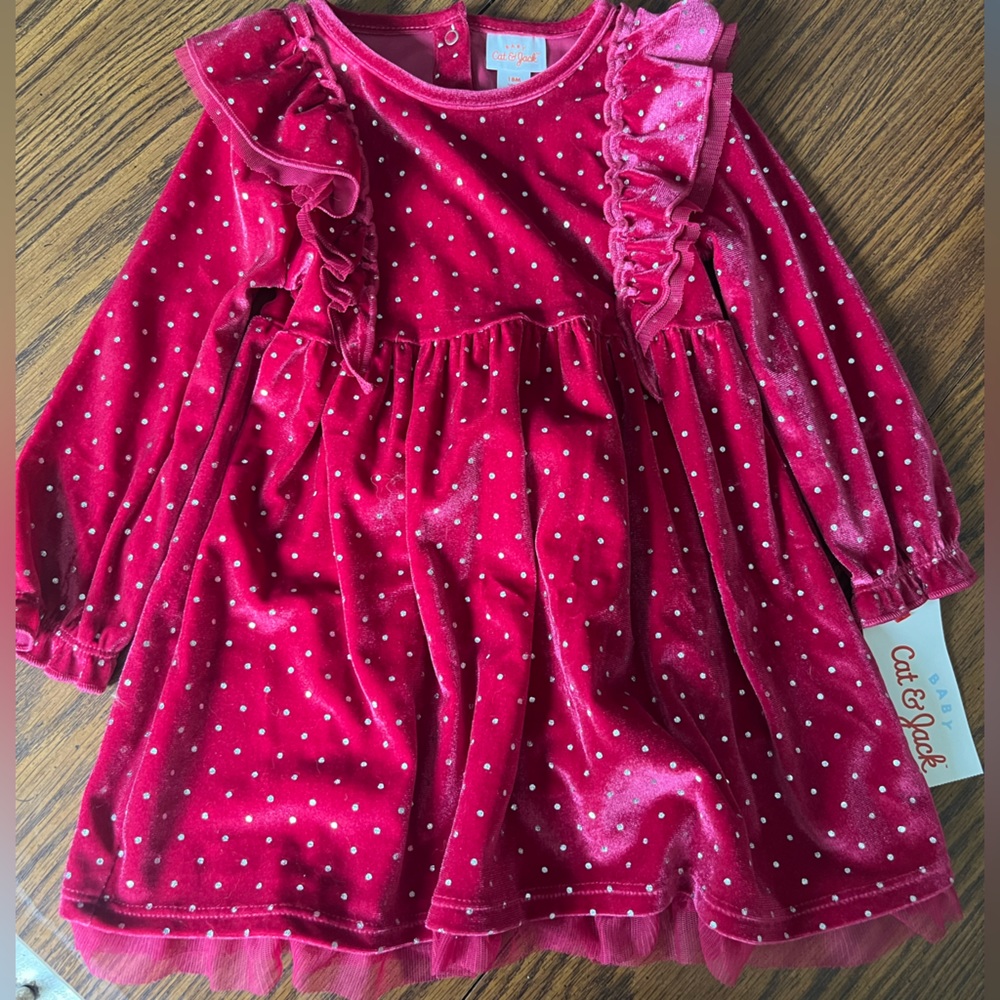 Cat and Jack velvet holiday dress